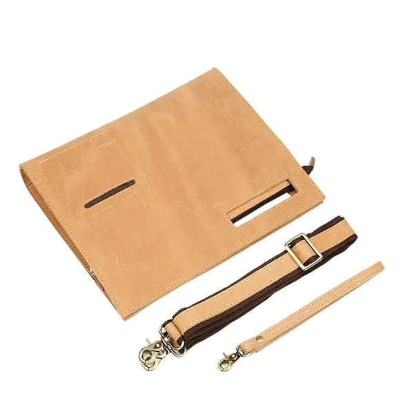 12 Inch Genuine Cowhide Large Capacity Business Work Handbag