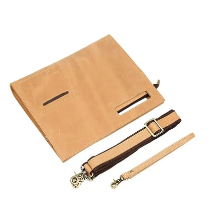 12 Inch Genuine Cowhide Large Capacity Business Work Handbag
