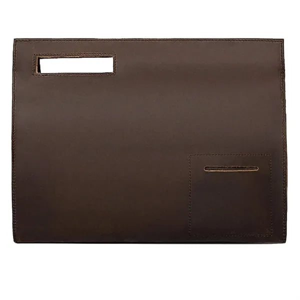 12 Inch Genuine Cowhide Large Capacity Business Work Handbag