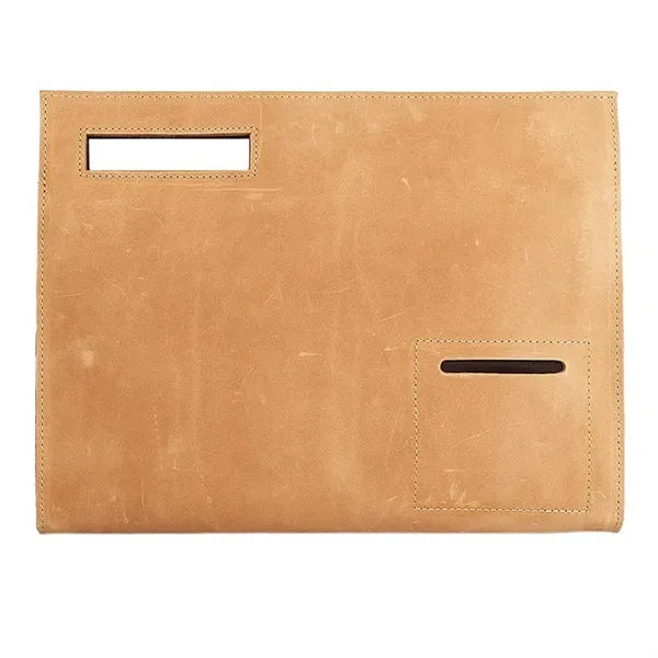12 Inch Genuine Cowhide Large Capacity Business Work Handbag