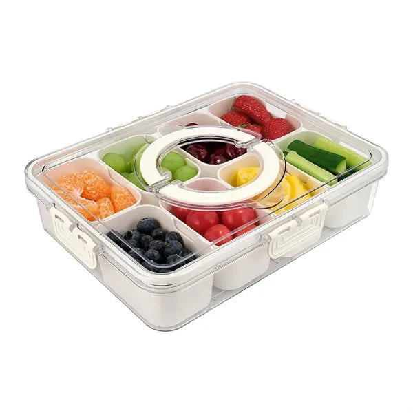 Portable Snackle Box Container Veggie Serving Tray