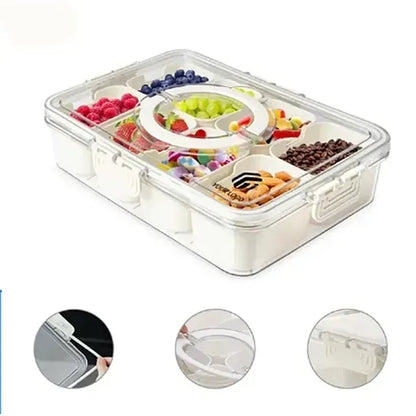 Portable Snackle Box Container Veggie Serving Tray