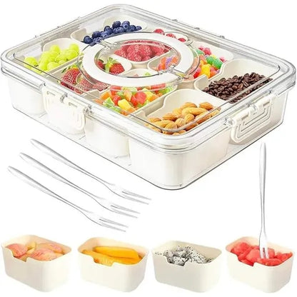 Portable Snackle Box Container Veggie Serving Tray