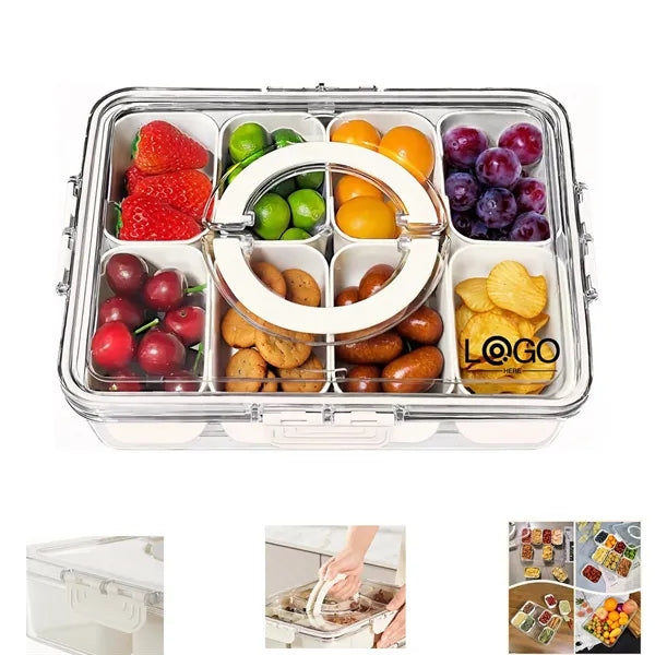 Portable Snackle Box Container Veggie Serving Tray
