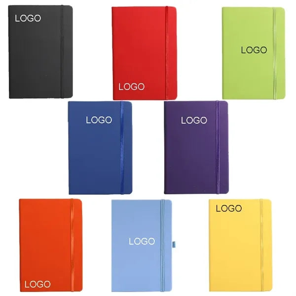 A5 PU Leather Notebook with Elastic Band Soft Cover