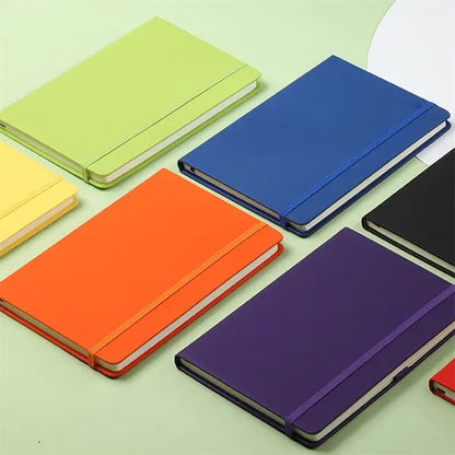 A5 PU Leather Notebook with Elastic Band Soft Cover