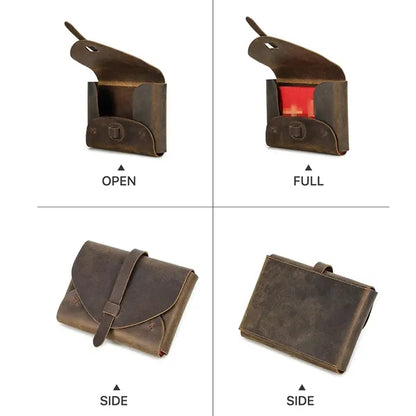 Envelope Type Crazy Horse Leather Notebook Protective Case