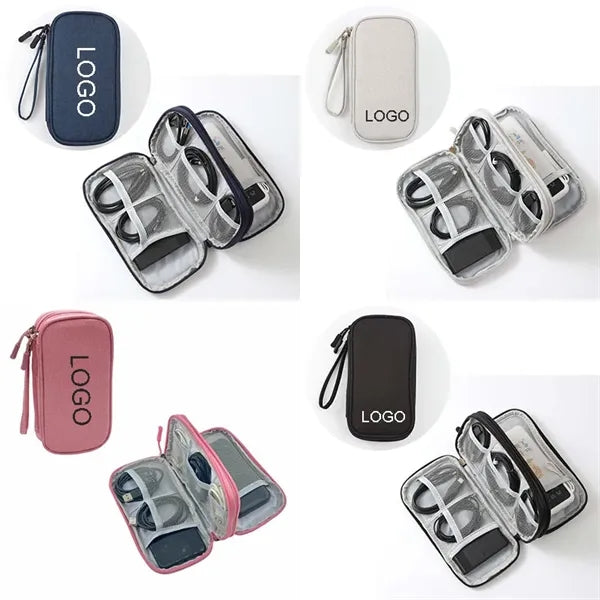 Travel Cable Accessories Bag WaterResistant Oxford Case