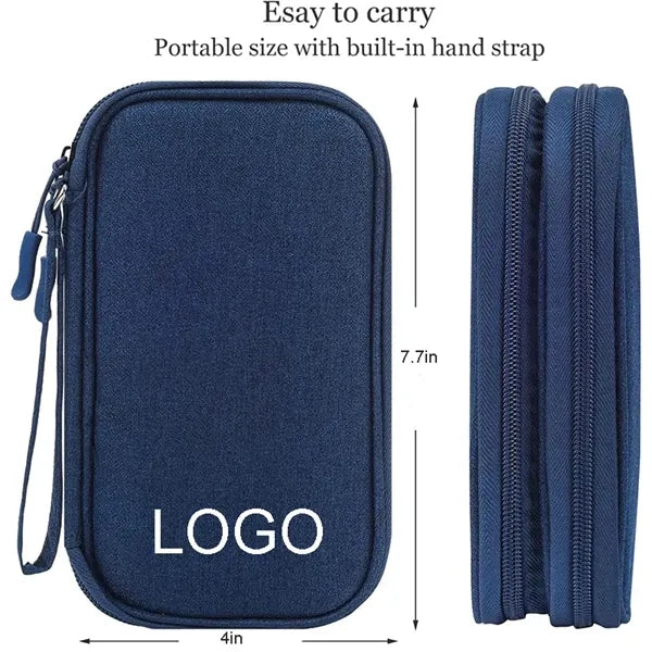 Travel Cable Accessories Bag WaterResistant Oxford Case