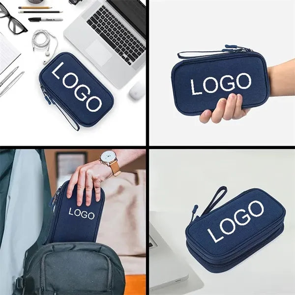 Travel Cable Accessories Bag WaterResistant Oxford Case