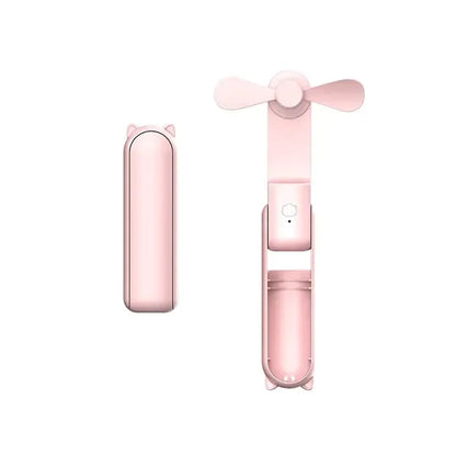 Handheld Foldable Mini Fan With Power Bank