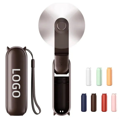 Handheld Foldable Mini Fan With Power Bank