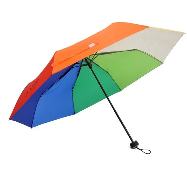 21 Inch 8 Rib Three Fold Compact Portable Travel Umbrella