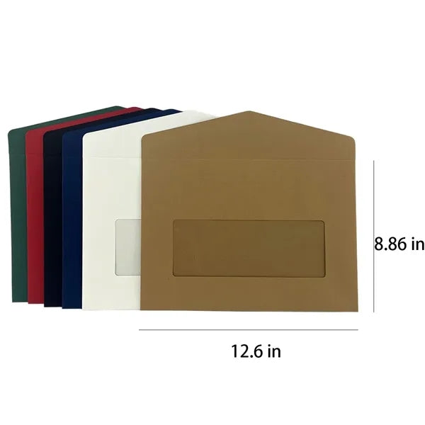 Durable Practical Paper Mini Envelopes with Clear Window