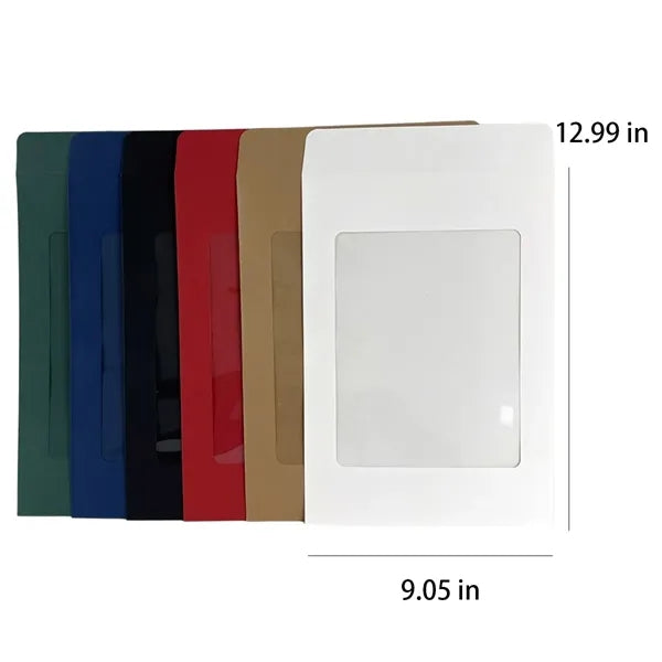 Durable Practical Paper Mini Envelopes with Clear Window