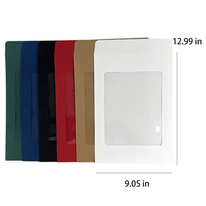 Durable Practical Paper Mini Envelopes with Clear Window