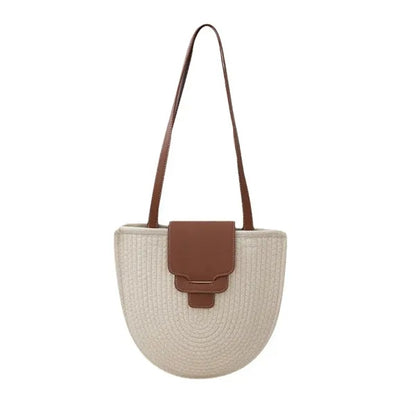 Handwoven Durable Lightweight Tote Bag with Zipper Closure