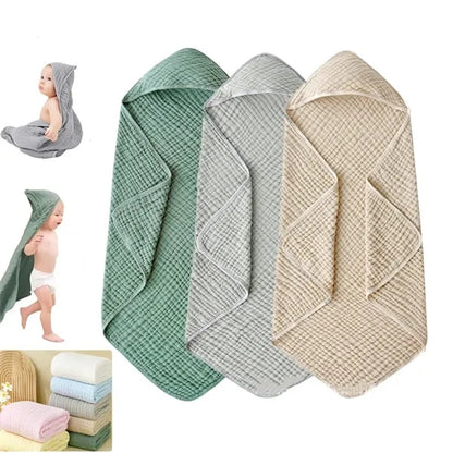 Muslin Hooded Baby Towels