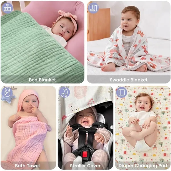 Muslin Hooded Baby Towels