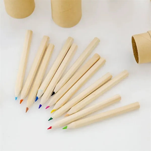 12-Pieces Colored Pencil Set for Drawing in Tube