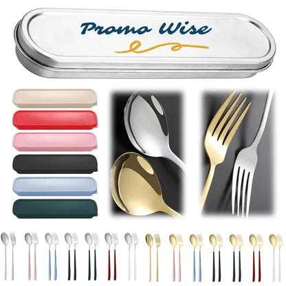 Mirror Polishing Smooth Stainless Steel Portable Cutlery Set