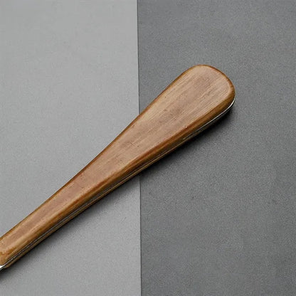 Stainless Steel Durable Cutlery with Imitation Wood Handle