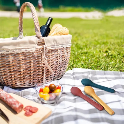 Stainless Steel Portable Cutlery Set with Silicone Cover
