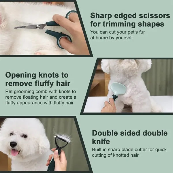 Pet Grooming Kit 8-Piece Set