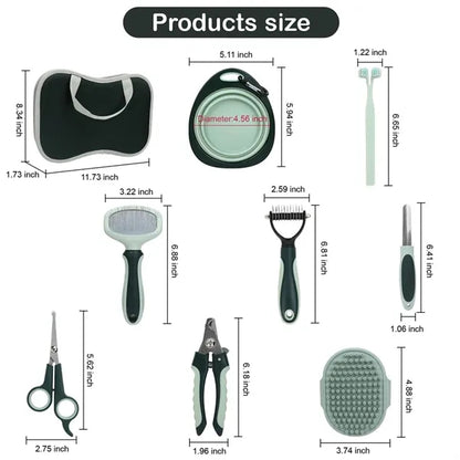 Pet Grooming Kit 8-Piece Set