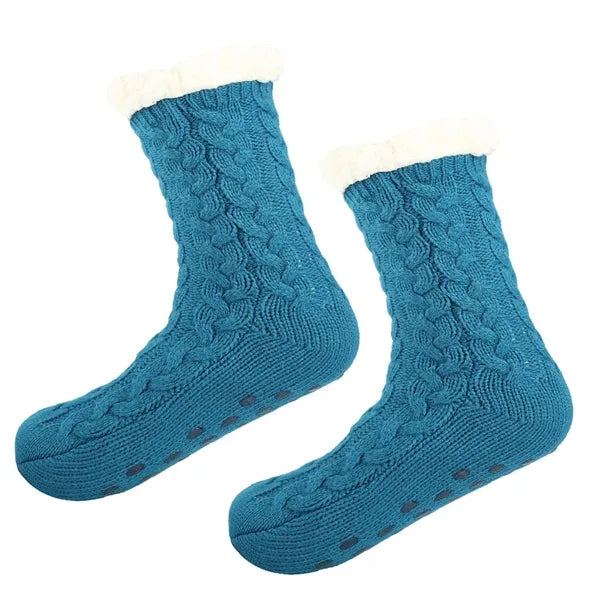 Unisex Winter Thick Non-skid Fuzzy Warm Soft Slipper Socks
