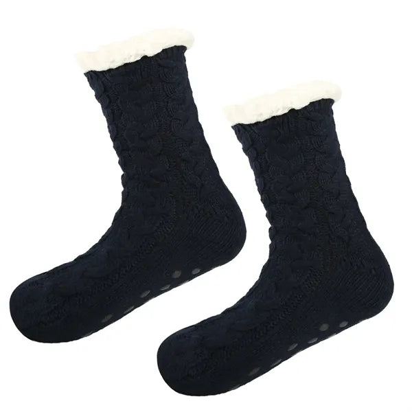 Unisex Winter Thick Non-skid Fuzzy Warm Soft Slipper Socks