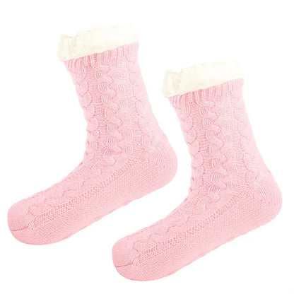 Unisex Winter Thick Non-skid Fuzzy Warm Soft Slipper Socks