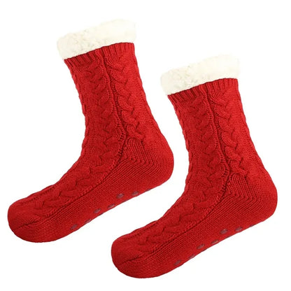 Unisex Winter Thick Non-skid Fuzzy Warm Soft Slipper Socks
