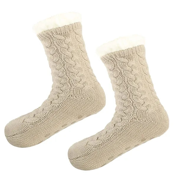 Unisex Winter Thick Non-skid Fuzzy Warm Soft Slipper Socks