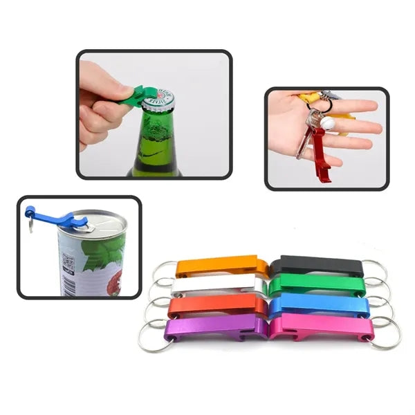 Custom Keyring Beer Bottle Opener Keychain with Logo