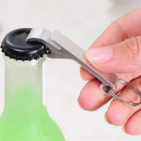 Custom Keyring Beer Bottle Opener Keychain with Logo