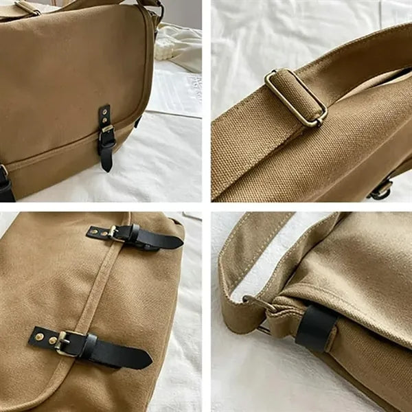 Canvas Crossbody Shoulder Bag for Women Men Fashion Large Ho
