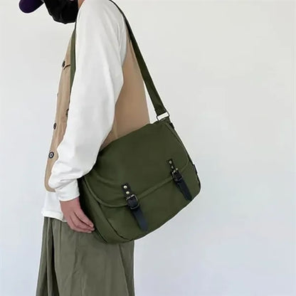Canvas Crossbody Shoulder Bag for Women Men Fashion Large Ho