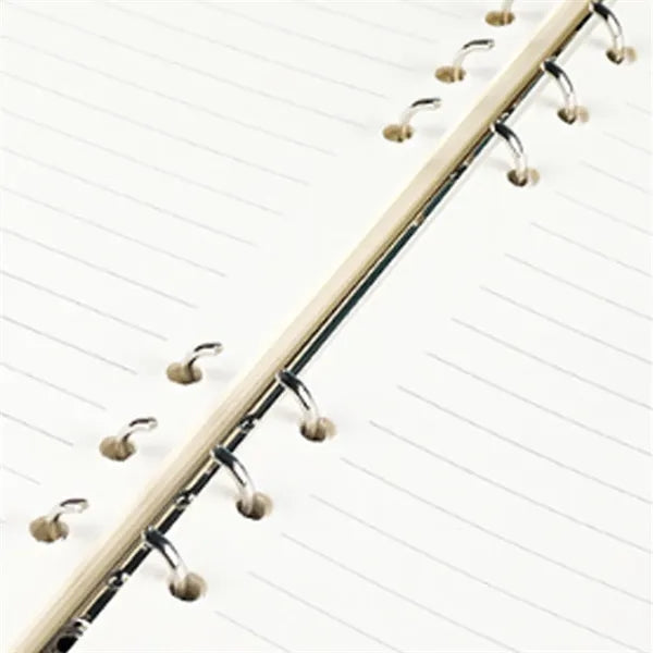 A5 PU Leather Clasp Ring Binder Notebook with Card Slots