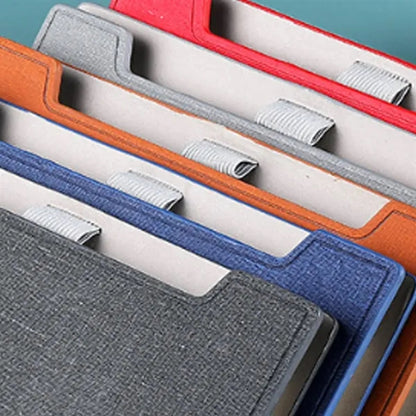 A5 PU Leather Clasp Ring Binder Notebook with Card Slots