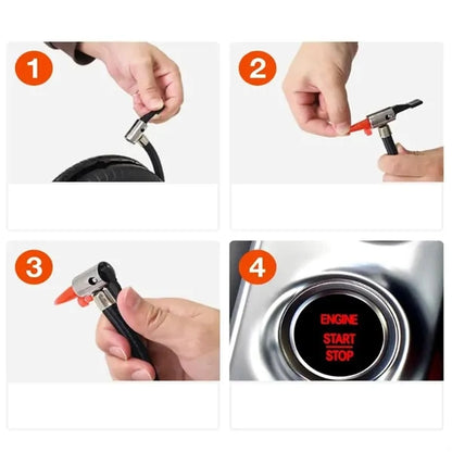 Custom Portable 12V Tire Inflator Air Pump with Gauge