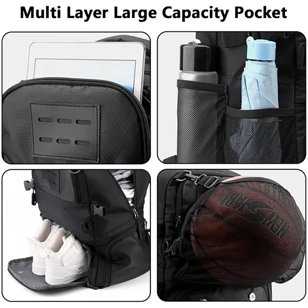 Basketball Backpack with Shoe Compartment