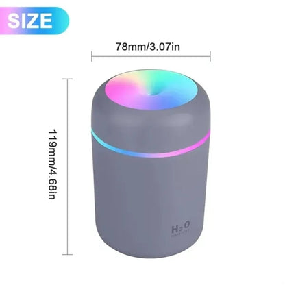 Portable 300ml  Mini Humidifier with LED night light