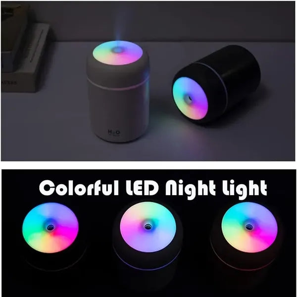 Portable 300ml  Mini Humidifier with LED night light