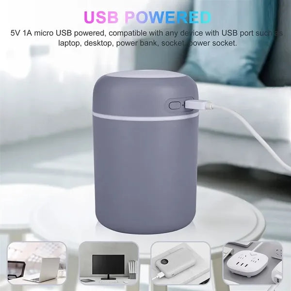 Portable 300ml  Mini Humidifier with LED night light