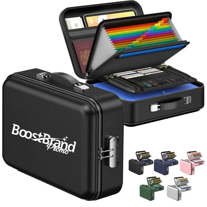Fireproof Hard Shell Case Document Storage Box with Lock