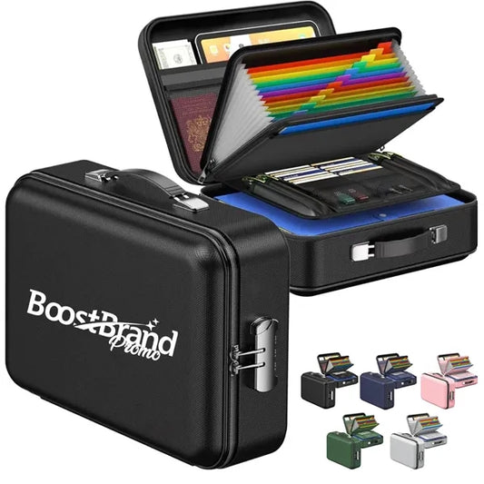 Fireproof Hard Shell Case Document Storage Box with Lock