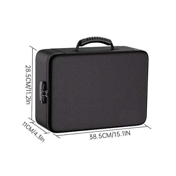 Fireproof Hard Shell Case Document Storage Box with Lock