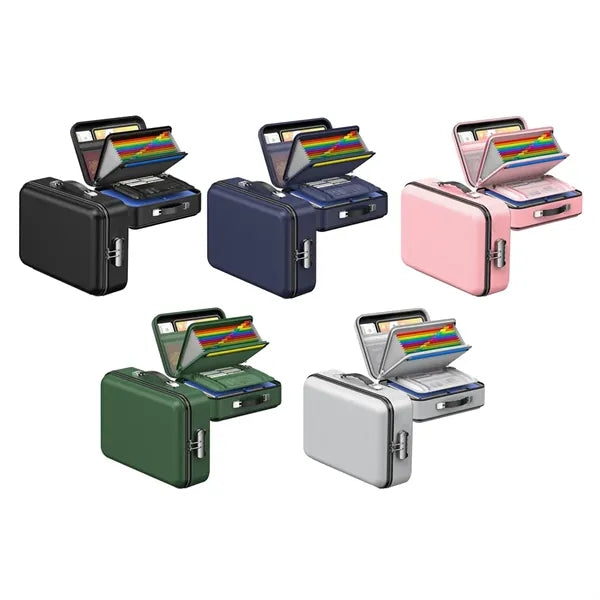 Fireproof Hard Shell Case Document Storage Box with Lock