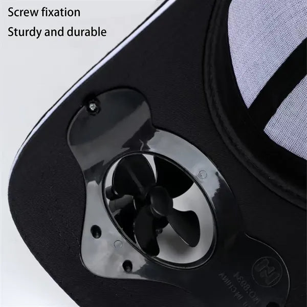 Solar Powered Fan Cap Ideal For Outdoor Activities